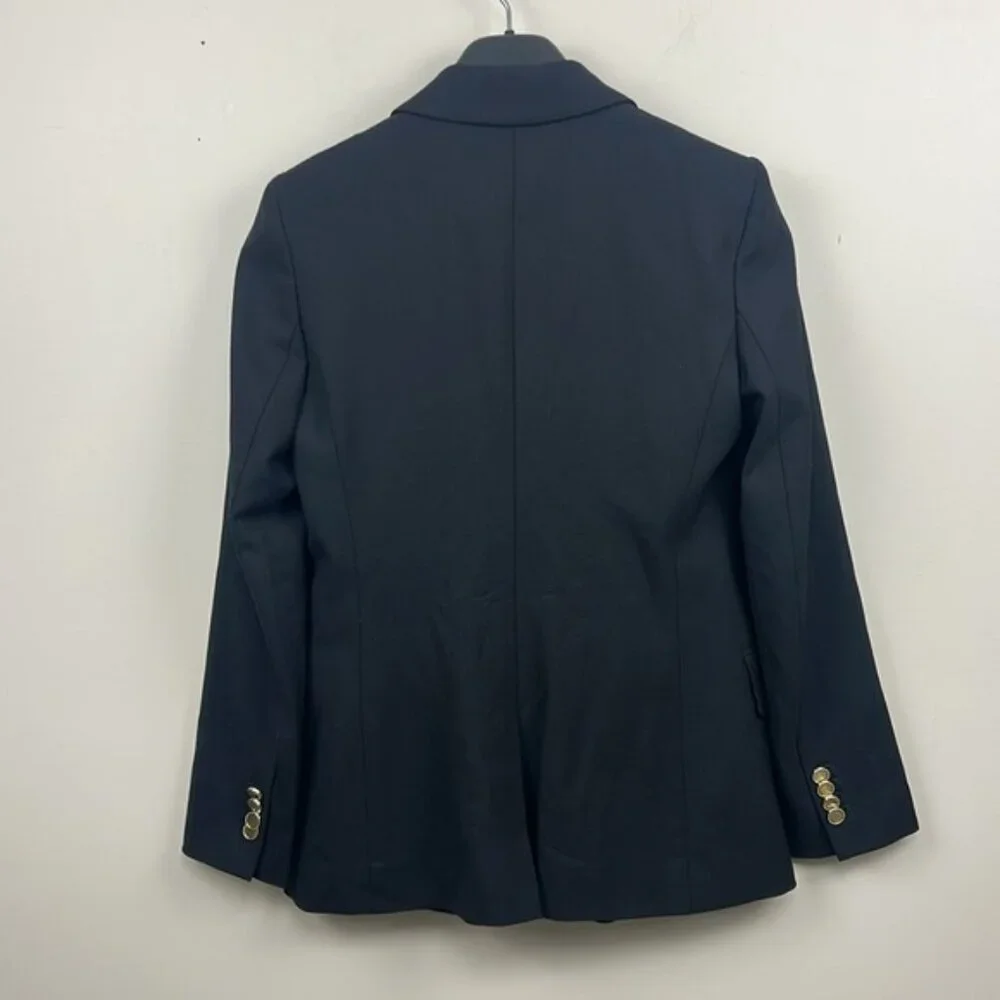 Club Monaco Borrem Blazer black single breasted 2 wool blend